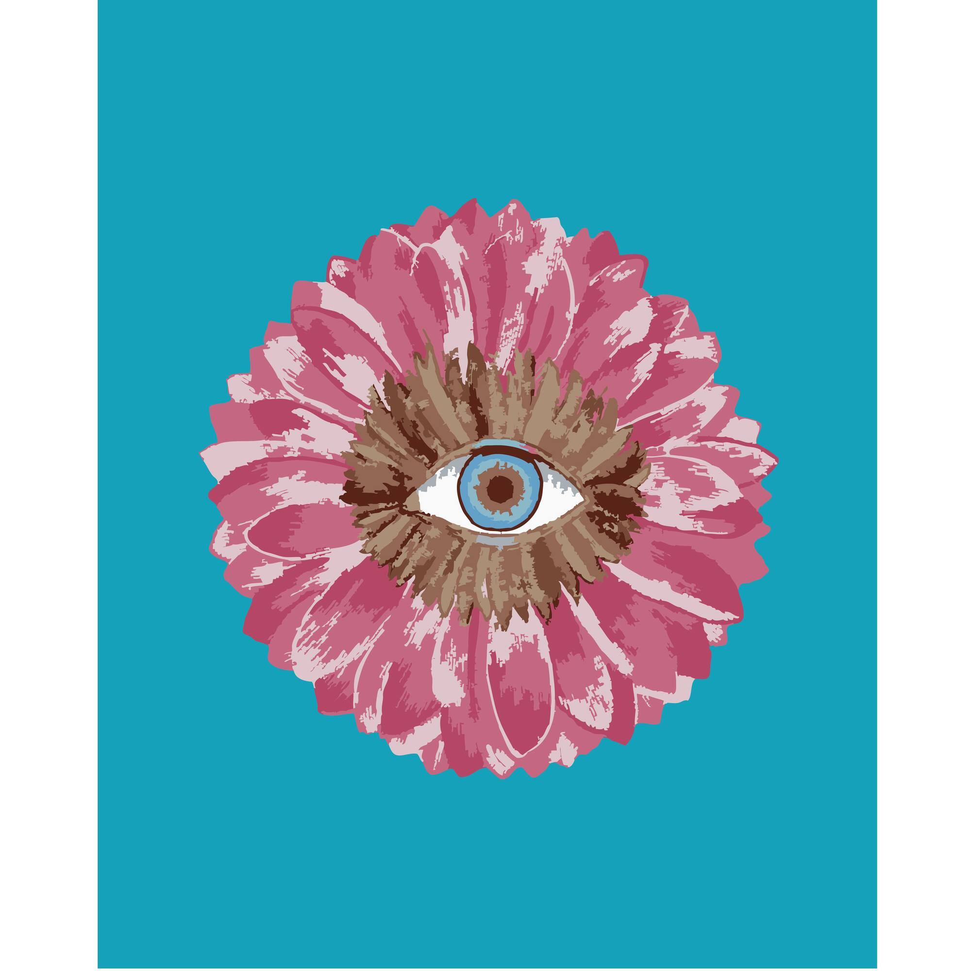 Jonathan Adler x Michaels 16" x 20" Flower Eye Paint-By-Number Kit